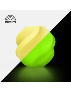 PLA филамент Bambu Lab PLA Glow, 1.75 mm, 1.0 kg, Glow Yellow 15400, Spool