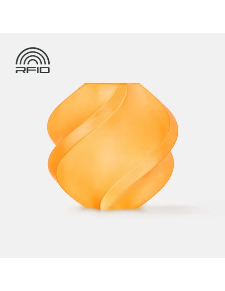 PETG филамент Bambu Lab PETG Translucent, 1.75 mm, 1.0 kg, Orange 32300, Refill