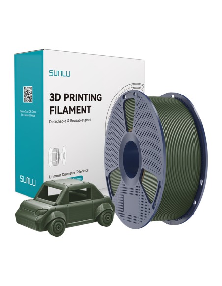 PETG филамент Sunlu PETG, 1.75 mm, 1.0 kg, Olive Green