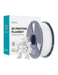 PLA филамент Sunlu PLA+ 2.0, 1.75 mm, 1.0 kg, White