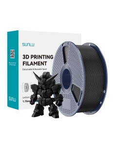 PLA филамент Sunlu PLA+ 2.0, 1.75 mm, 1.0 kg, Black