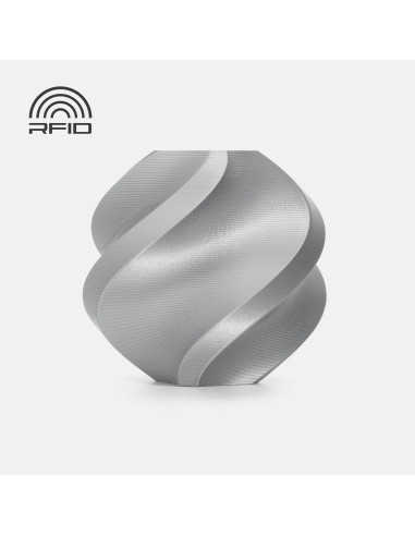 PLA филамент Bambu Lab PLA Basic, 1.75 mm, 1.0 kg, Silver 10102, Refill