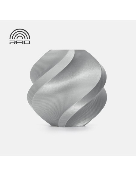 PLA филамент Bambu Lab PLA Basic, 1.75 mm, 1.0 kg, Silver 10102, Refill