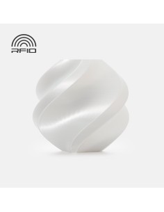 PLA филамент Bambu Lab PLA Silk+, 1.75 mm, 1.0 kg, White 13110, Refill