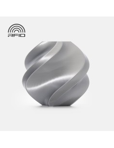 PLA филамент Bambu Lab PLA Silk+, 1.75 mm, 1.0 kg, Silver 13109, Refill