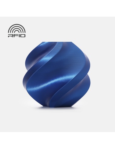 PLA филамент Bambu Lab PLA Silk+, 1.75 mm, 1.0 kg, Blue 13604, Spool
