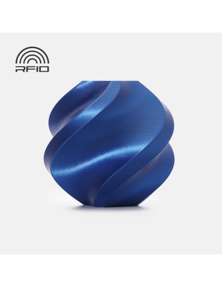 PLA филамент Bambu Lab PLA Silk+, 1.75 mm, 1.0 kg, Blue 13604, Spool