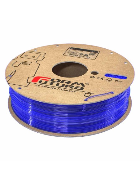 PETG филамент FormFutura HDglass, 1.75 mm, 0.75 kg, See Through Blue