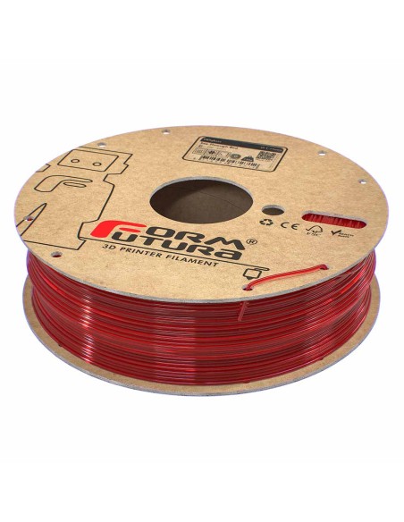 PETG филамент FormFutura HDglass, 1.75 mm, 0.75 kg, See Through Red