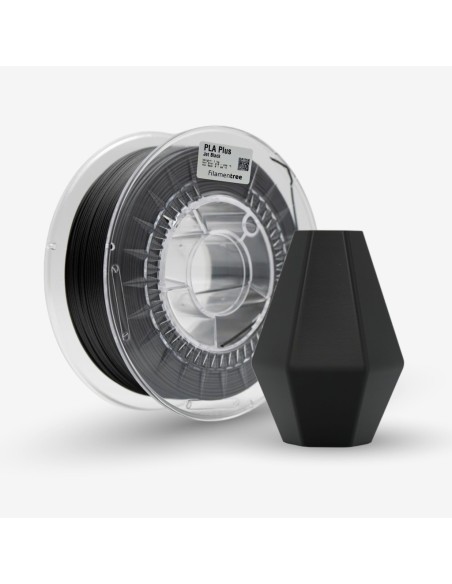 PLA филамент Filamentree PLA PLUS, 1.75 mm, 1.0 kg, Jet Black